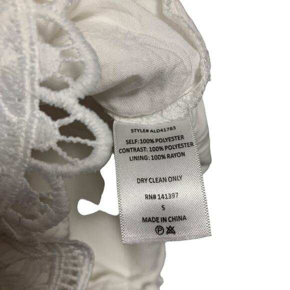 ASTR The Label White Lace Up Mini Dress Womens Size S - Picture 8 of 9